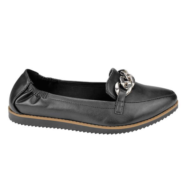 MOCASINES MUJER AGUA DE COCO NANDA NEGRO - 1