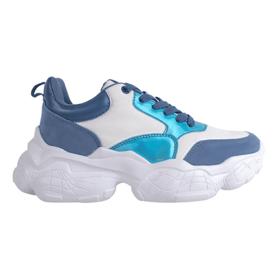 ZAPATILLAS MUJER NEW WALK URBANAS CELESTE CHUNKY - 1