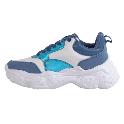 ZAPATILLAS MUJER NEW WALK URBANAS CELESTE CHUNKY - 3