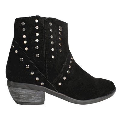 BOTÍN CUERO NEGRO EXS VAQUERO CASUAL - 1