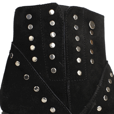 BOTÍN CUERO NEGRO EXS VAQUERO CASUAL - 4