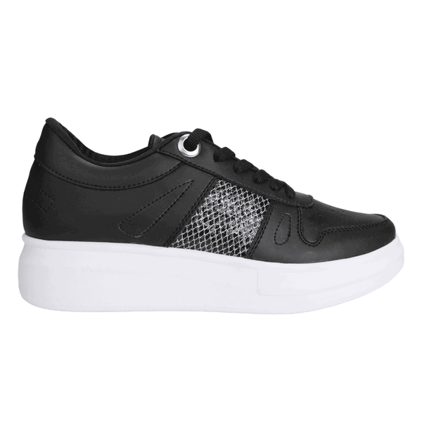ZAPATILLAS MUJER KANNA & CO URBANAS NEGRO SHINE PLATAFORMA - 1