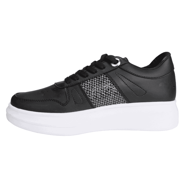 ZAPATILLAS MUJER KANNA & CO URBANAS NEGRO SHINE PLATAFORMA - 3