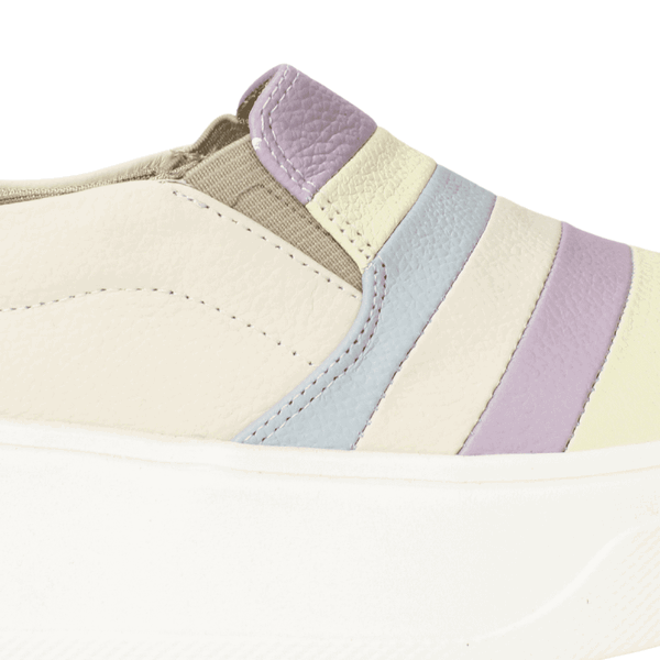 ZAPATILLAS SLIP ON MUJER EXS URBANAS BEIGE LÍNEAS CUERO - 4