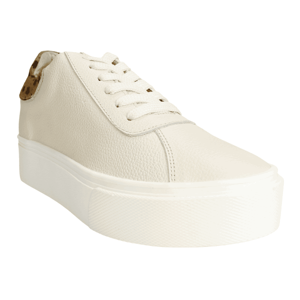 ZAPATILLAS MUJER EXS URBANAS BEIGE ESTRELLAS CUERO - 2
