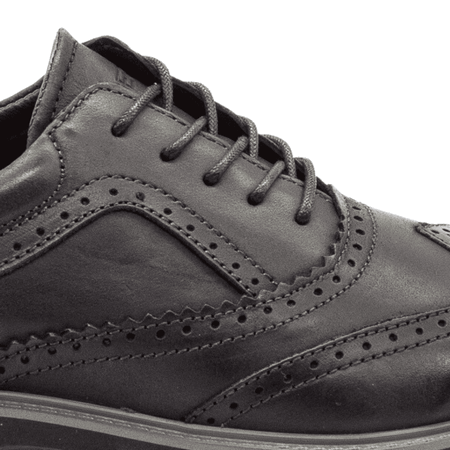 ZAPATO NAT GEO OXFORD CUERO NEGRO - 4
