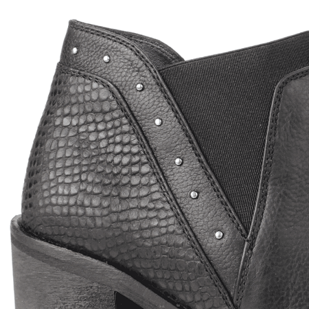 BOTÍN CUERO NEGRO EXS SLIP ON CASUAL - 4
