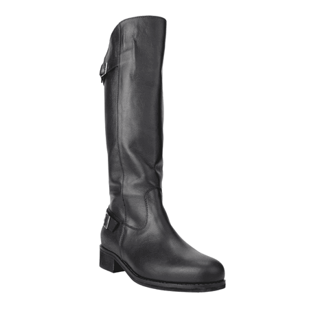 BOTAS MUJER EXS CUERO NEGRO LARGA - 2