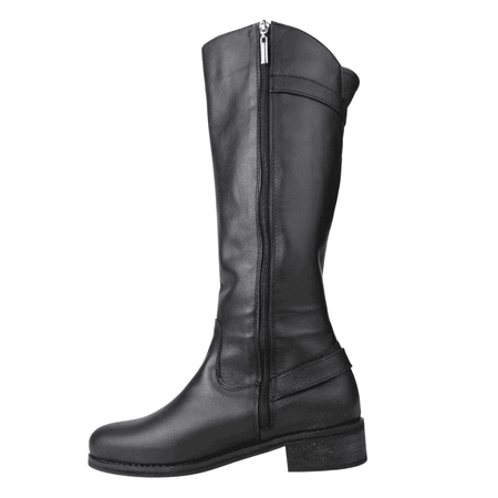 BOTAS MUJER EXS CUERO NEGRO LARGA - 3