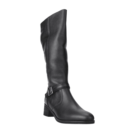 BOTAS MUJER EXS CUERO NEGRO BROCHE - 2