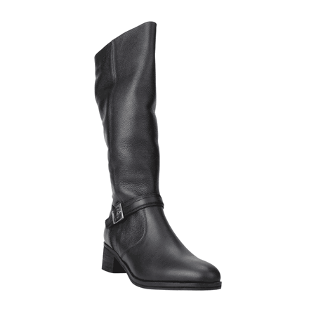 BOTAS MUJER EXS CUERO NEGRO BROCHE - 2