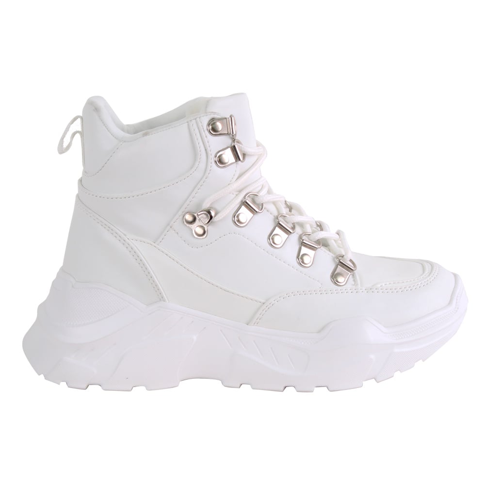 ZAPATILLA NEW WALK CHUNKY BLANCA - 1