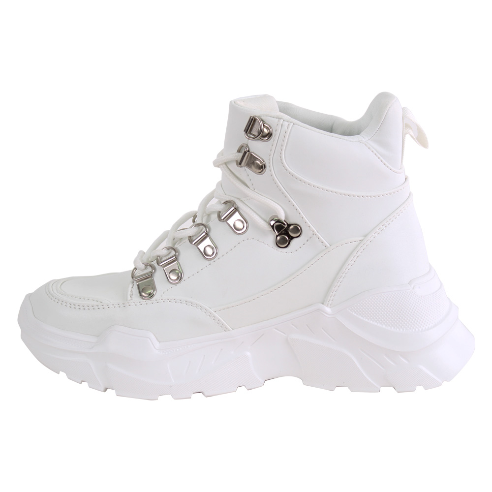ZAPATILLA NEW WALK CHUNKY BLANCA - 4
