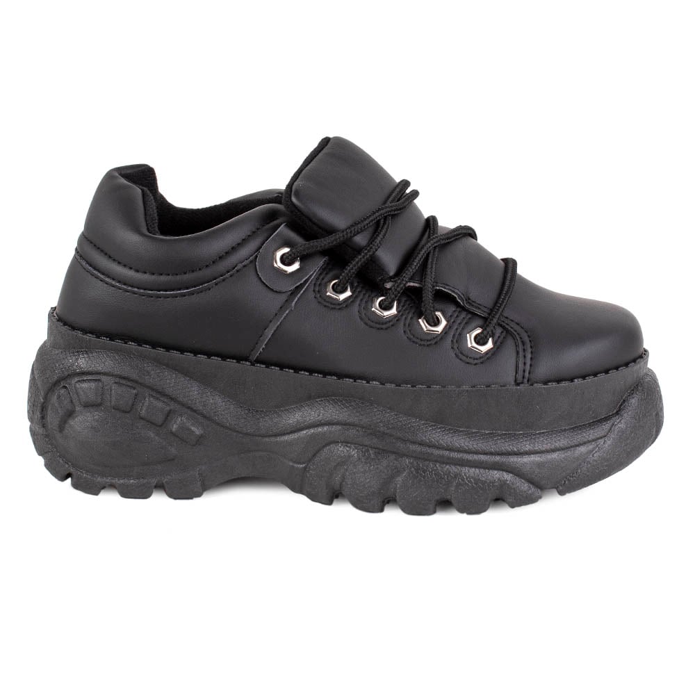 ZAPATILLA NEW WALK PLATAFORMA BLACK - 1