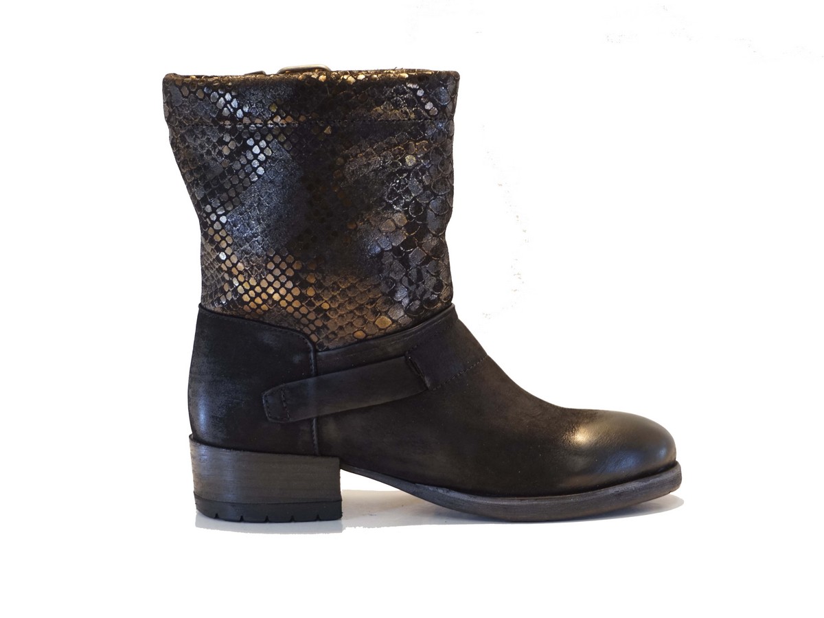 BOTÍN FELMINI ESCAMA SHINE BLACK - 2