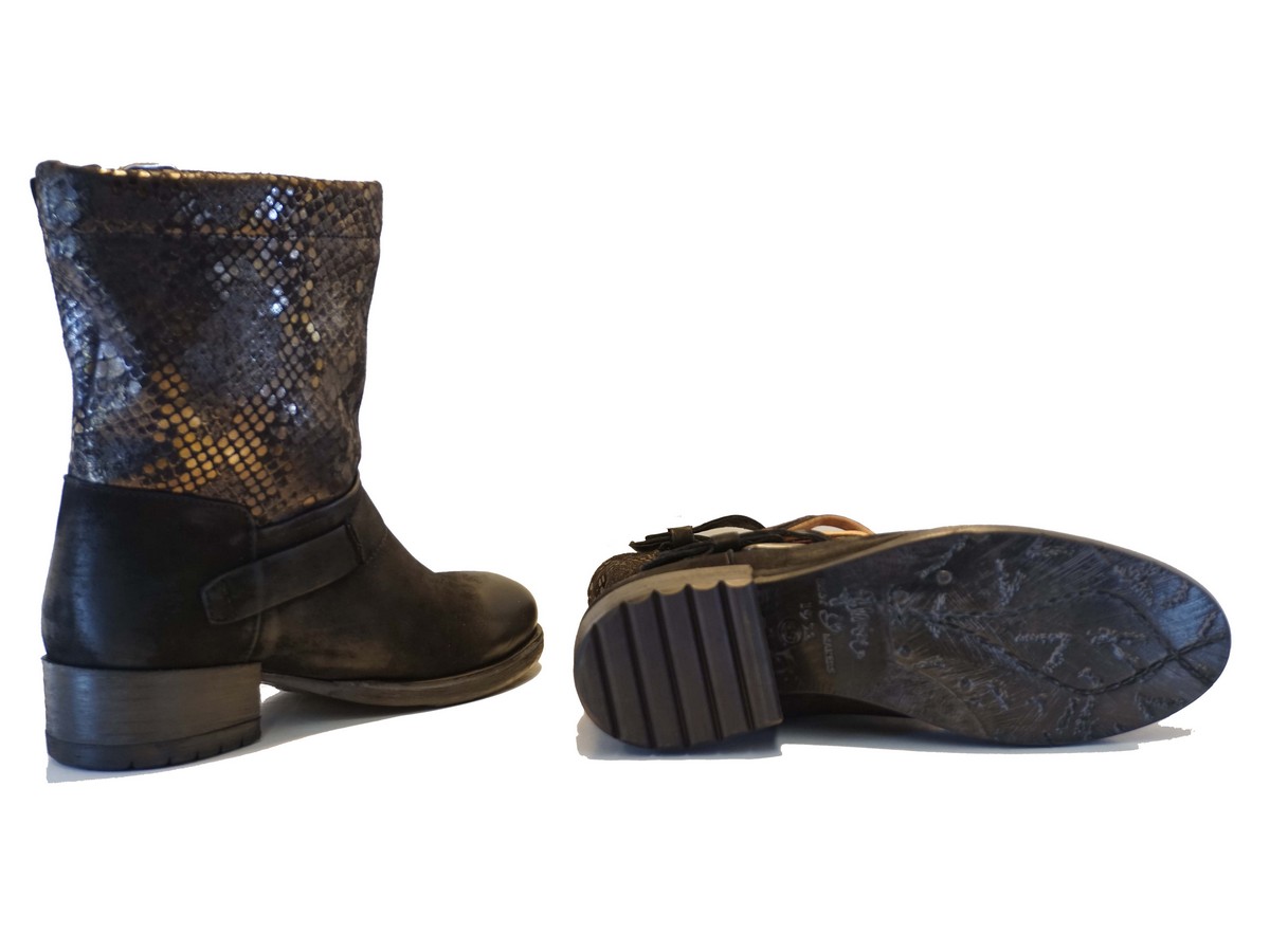 BOTÍN FELMINI ESCAMA SHINE BLACK - 3