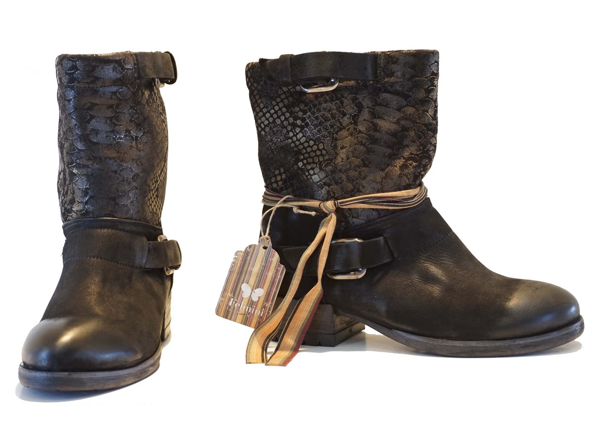 BOTÍN FELMINI ESCAMA SHINE BLACK - 4