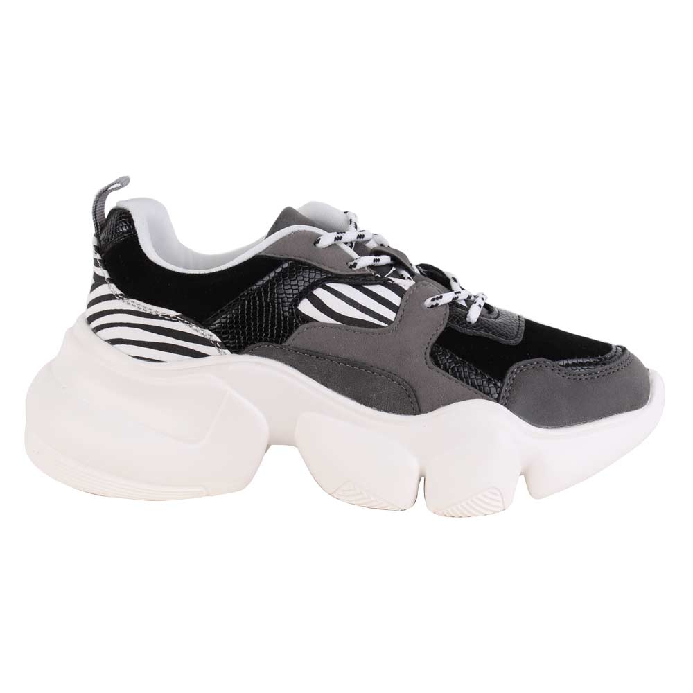 ZAPATILLAS MUJER NEW WALK URBANAS NEGRO CEBRA BLACK
