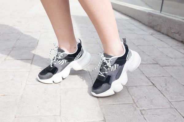 ZAPATILLAS MUJER NEW WALK URBANAS NEGRO CEBRA BLACK - 2