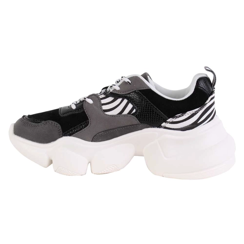 ZAPATILLAS MUJER NEW WALK URBANAS NEGRO CEBRA BLACK - 3