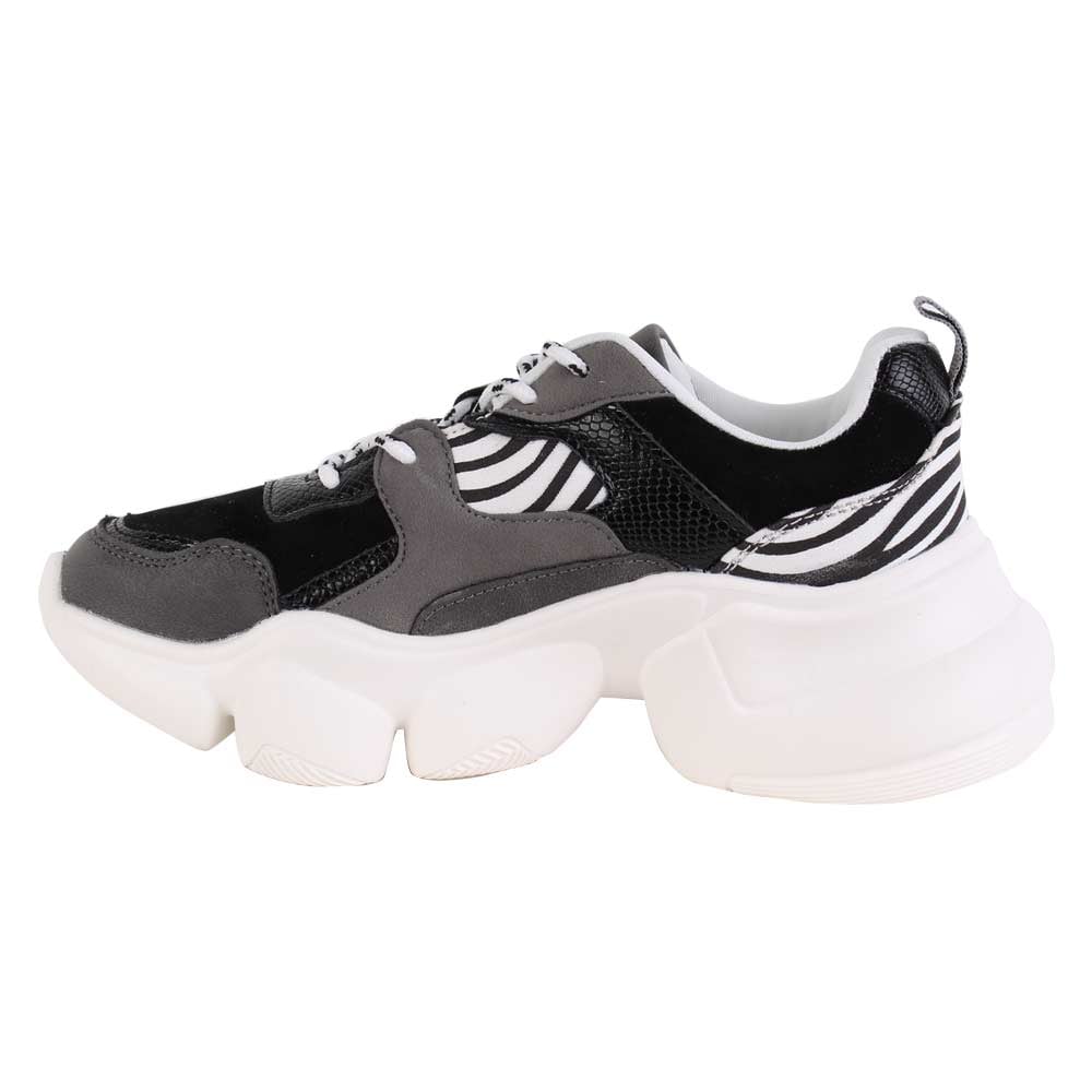 ZAPATILLAS MUJER NEW WALK URBANAS NEGRO CEBRA BLACK - 3