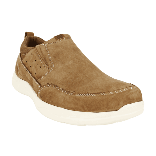 ZAPATO NAT GEO CUERO SLIP ON CAFE - 2