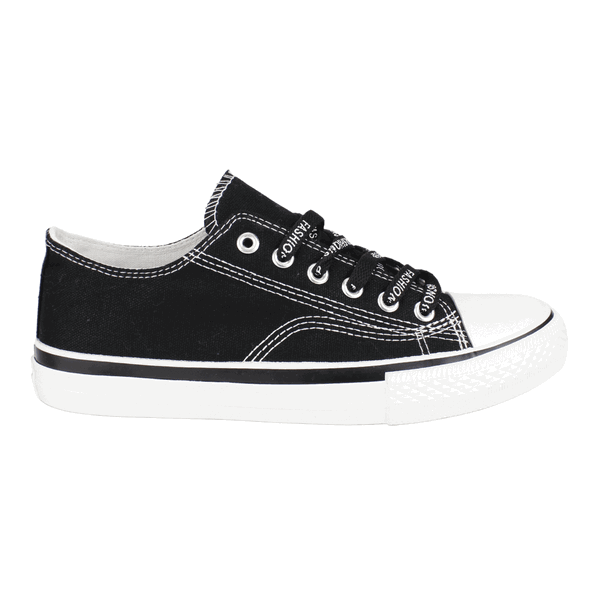 ZAPATILLAS MUJER NEW WALK URBANAS NEGRO LONA MALDEN BITONO - 1