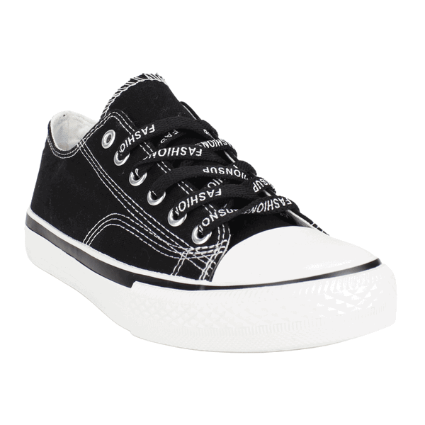 ZAPATILLAS MUJER NEW WALK URBANAS NEGRO LONA MALDEN BITONO - 2