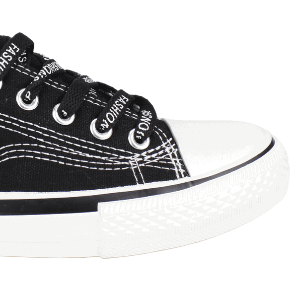 ZAPATILLAS MUJER NEW WALK URBANAS NEGRO LONA MALDEN BITONO - 4