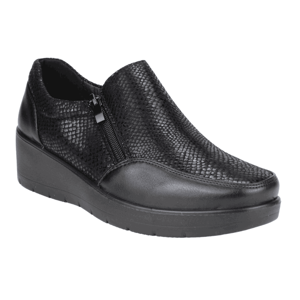 ZAPATO NEW WALK DUBLIN CONFORT NEGRO - 2
