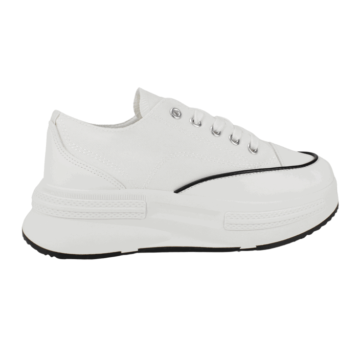 ZAPATILLAS MUJER AGUA DE COCO URBANAS BLANCO LONA ALBA - 1