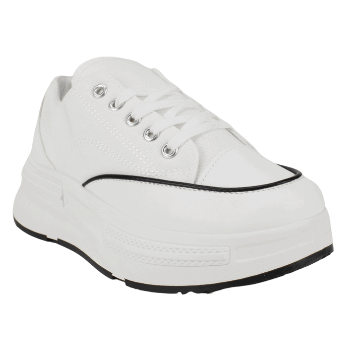 ZAPATILLAS MUJER AGUA DE COCO URBANAS BLANCO LONA ALBA - 3
