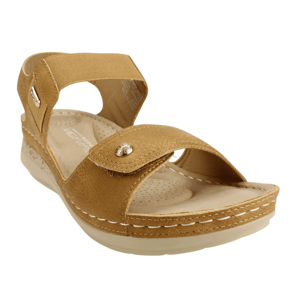 SANDALIAS MUJER NEW WALK CAMEL LISA CONFORT - 2