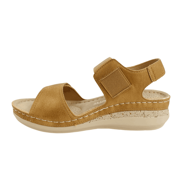 SANDALIAS MUJER NEW WALK CAMEL LISA CONFORT - 3