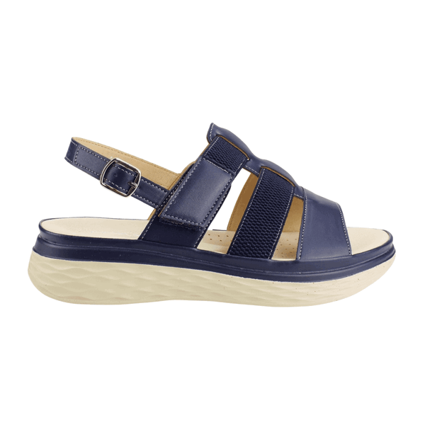 SANDALIAS MUJER NEW WALK AZUL MARINO CINTAS - 1
