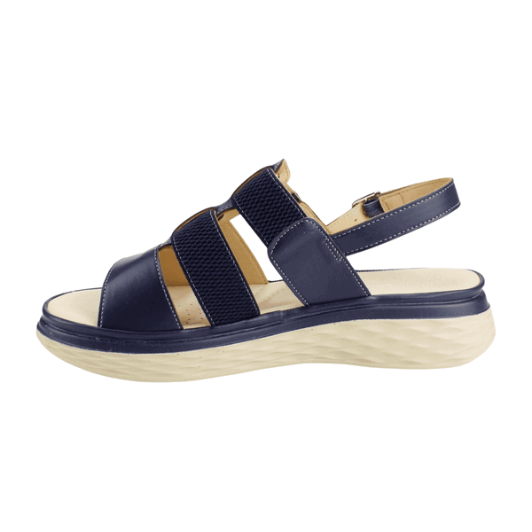 SANDALIAS MUJER NEW WALK AZUL MARINO CINTAS - 3
