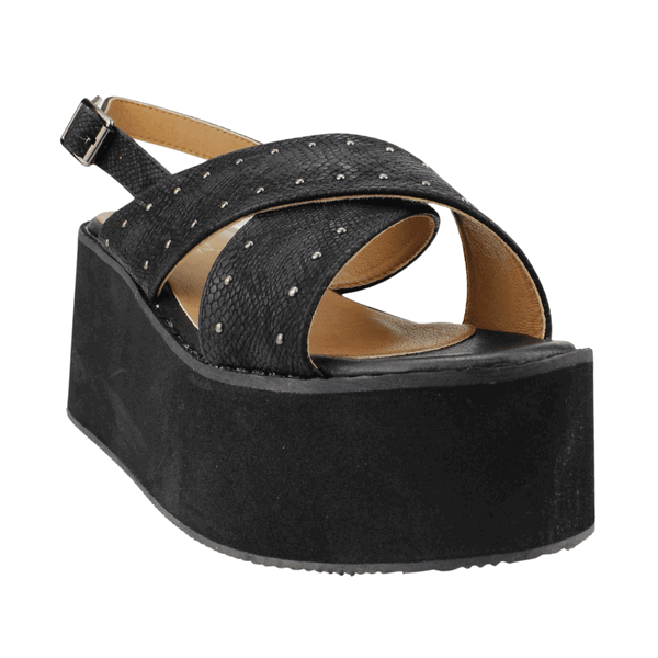 SANDALIAS MUJER NEW WALK TACHAS NEGRA - 2
