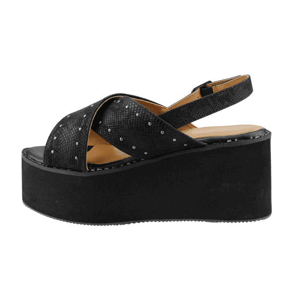 SANDALIAS MUJER NEW WALK TACHAS NEGRA - 3