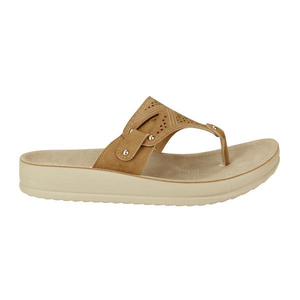 SANDALIAS MUJER NEW WALK CAMEL HEBE - 1