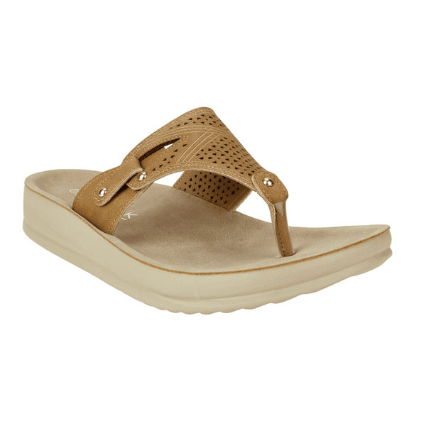 SANDALIAS MUJER NEW WALK CAMEL HEBE - 2
