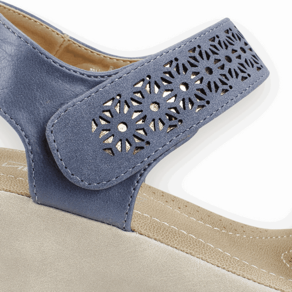 SANDALIAS MUJER NEW WALK AZUL ATHENEA - 4