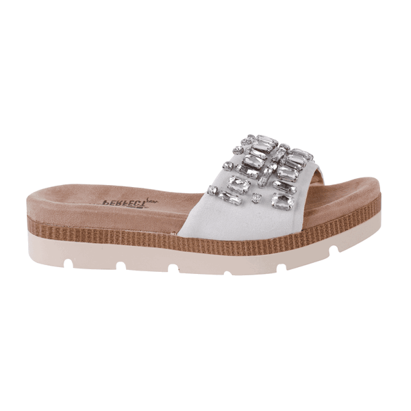 SANDALIAS MUJER XTI TEXTIL NICE BLANCA - 1