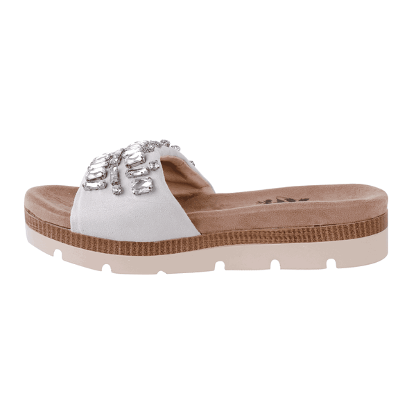 SANDALIAS MUJER XTI TEXTIL NICE BLANCA - 3