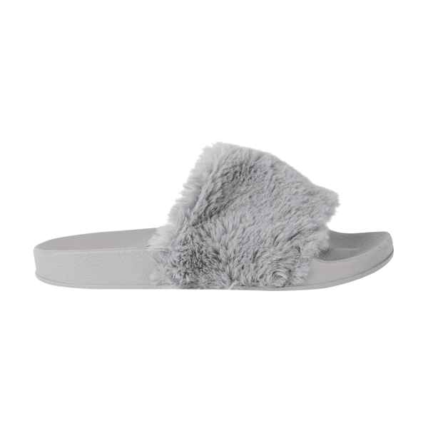 SANDALIAS MUJER XTI TEXTIL GRIS PELUDA - 1