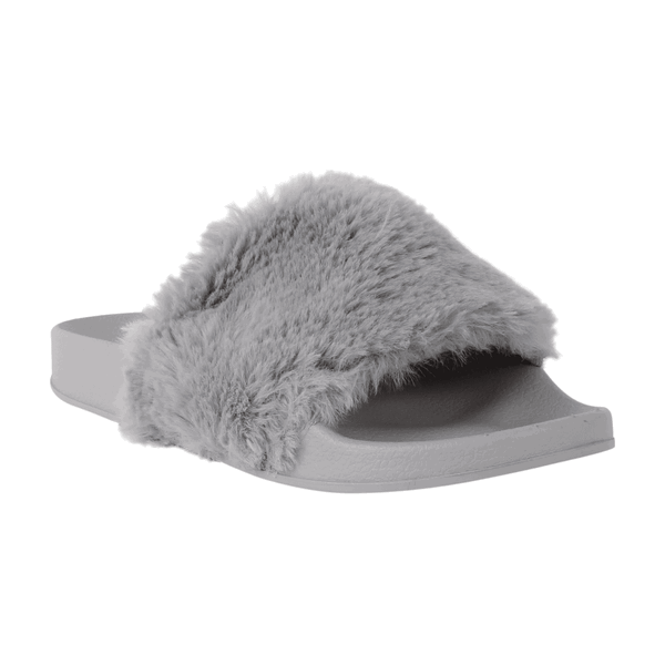 SANDALIAS MUJER XTI TEXTIL GRIS PELUDA - 2