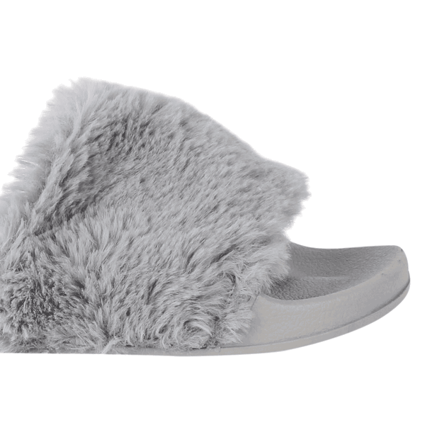 SANDALIAS MUJER XTI TEXTIL GRIS PELUDA - 4