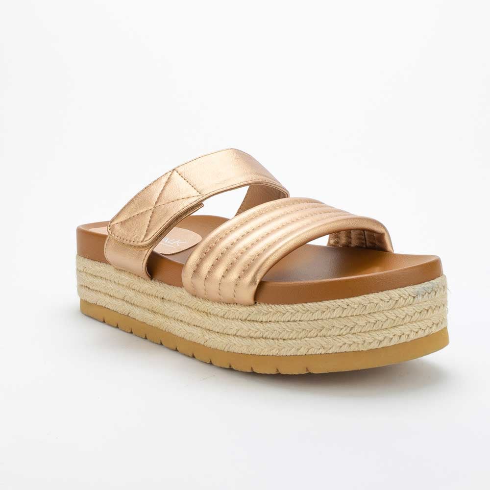 SANDALIAS MUJER NEW WALK BRONCE GRECIA - 3