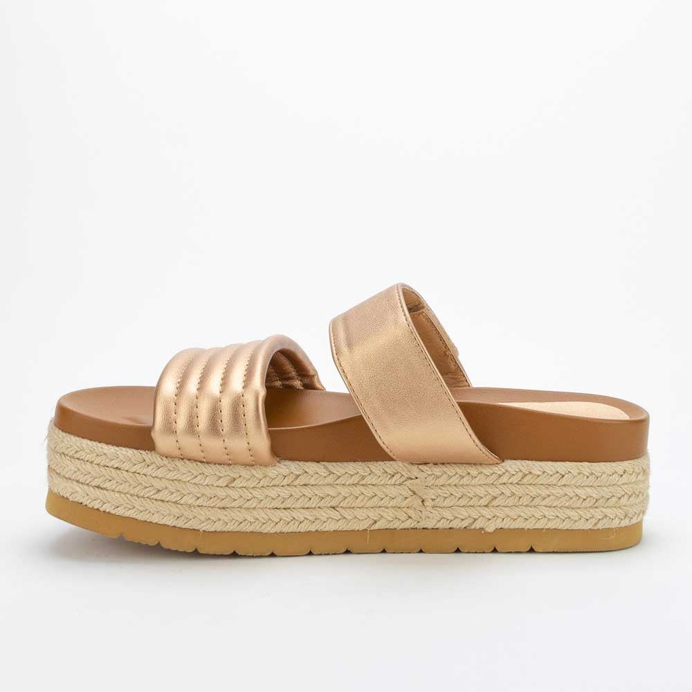 SANDALIAS MUJER NEW WALK BRONCE GRECIA - 4