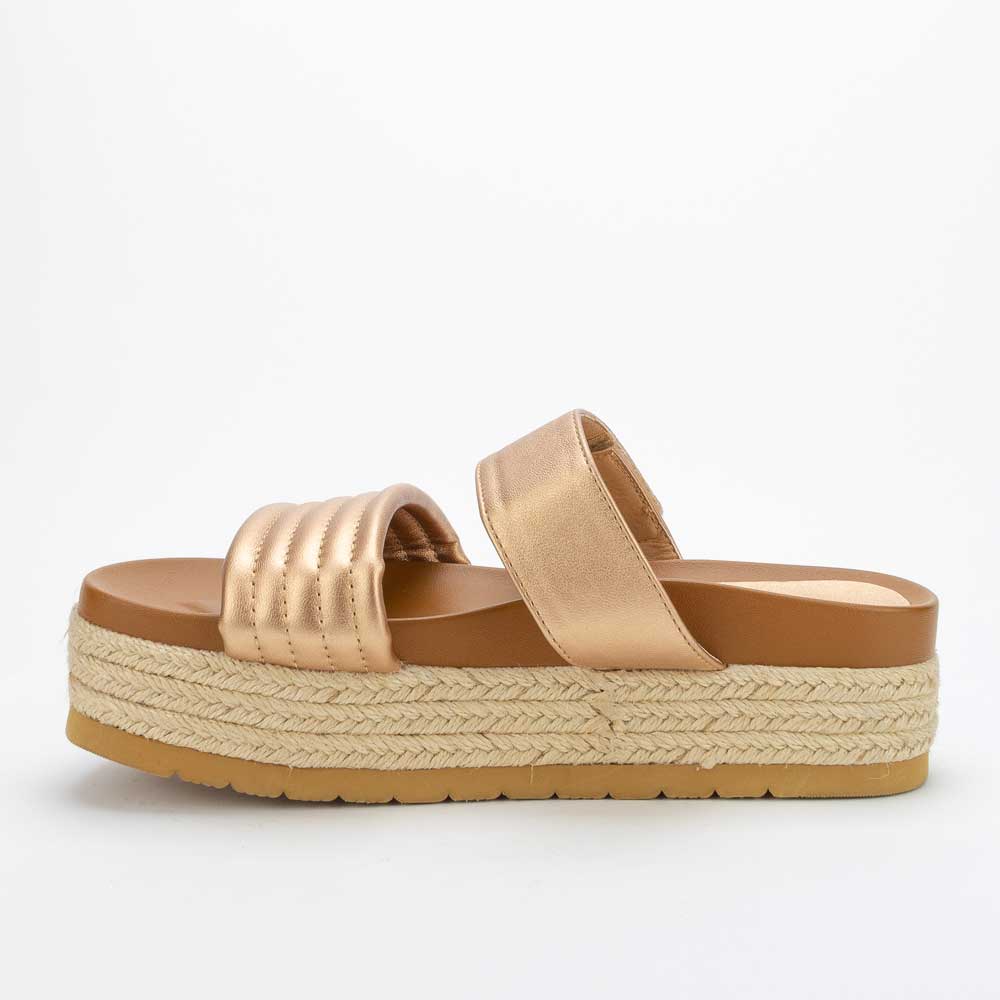SANDALIAS MUJER NEW WALK BRONCE GRECIA - 4