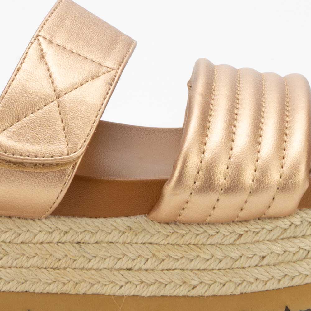 SANDALIAS MUJER NEW WALK BRONCE GRECIA - 5